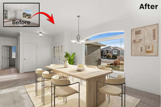 do realistic virtual staging and renovation for your home