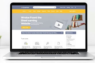 develop elearning website, online learning, academy website, training website,