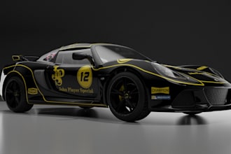 do a livery design for assetto corsa, assetto corsa competizione iracing or imu
