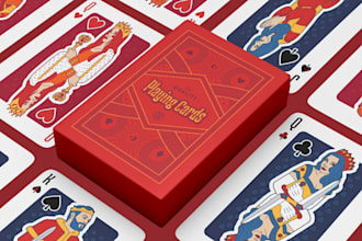 design custom luxury poker playing cards and stylish deck box