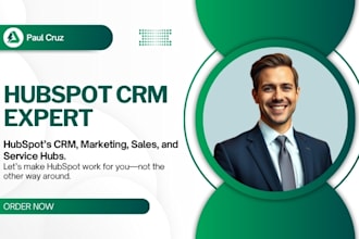 be your hubspot consultant, hubspot CRM expert, hubspot onboarding specialist