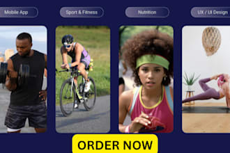 develop and design fitness gym app, health and fitness website, mobile app adalo