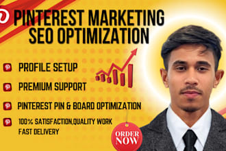 manage pinterest optimized, SEO  profile pins and boards