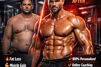 help you lose weight or gain muscle with a fitness plan