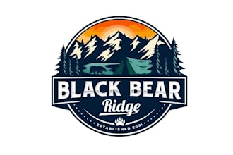 design greatest black bear ridge logo