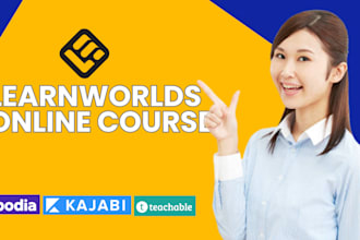 design learnworlds , teachable, kajabi, podia, thinkific