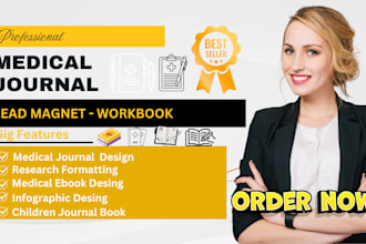 write, design professional medical journal, health planners and clinical report