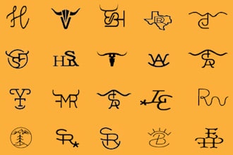 do undefined,western,cowboy,texas,monogram,create,urban,cattle brand logo