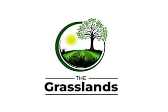 design grasslands eco town home community logo