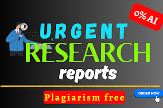 write urgent custom research reports, essays and summaries