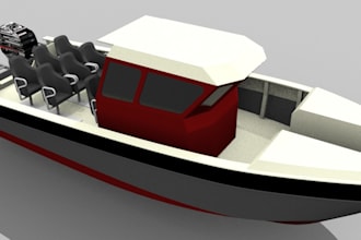 3d modeling boat, ship and yacht