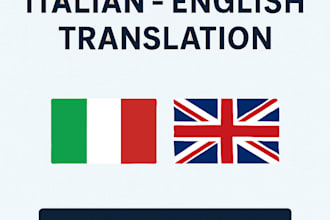 translate your texts from italian to english and english to italian