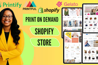 setup shopify pod store shopify print on demand store dropshipping shopify store