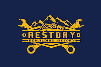 design exclusive motorcycle restoration business logo
