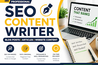be your SEO content writer for blog posts, articles