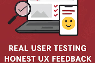 test your website or app and give UX feedback with screenshots