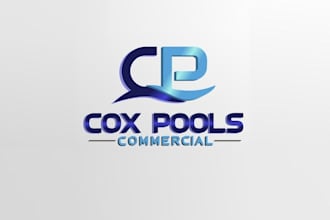 design looking swimming pool contractor logo