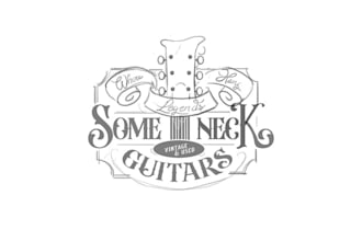 design vintage guitar shop logo