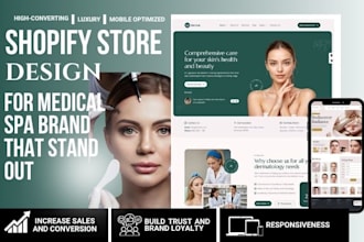 design medical spa shopify clinic med spa store medical spa equipment website