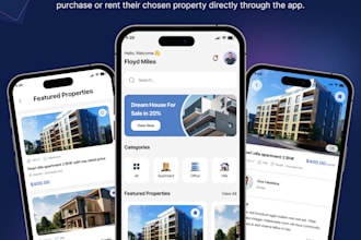 develop airbnb app, rental app, real estate app, zillow app, property app