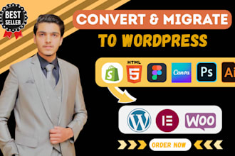 convert sketch, figma to elementor, html to wordpress elementor
