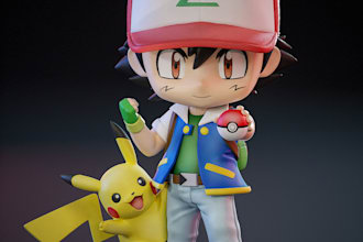 make 3d chibi character figure,toys nendoroid anime,vinyl mascot for 3d printing