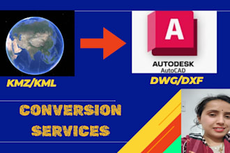 convert kml, kmz to dwg and dxf and kml, kmz to shape file