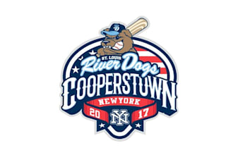 design motivation river dogs to coopers town logo