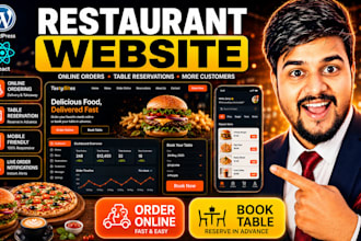 build a professional restaurant website with food order