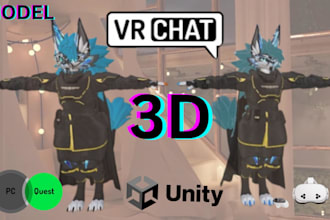 create vrchat furry avatar 3d vrchat avatar fursona vrc furry nsfw avatar vr