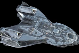create 3d spaceship, vehicle and miniature modeling, stl for 3d printing