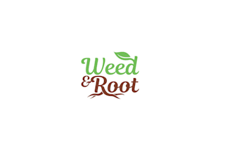 design weed root herbal body products logo