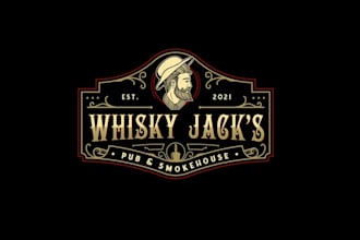 design awesome whisky jack logo