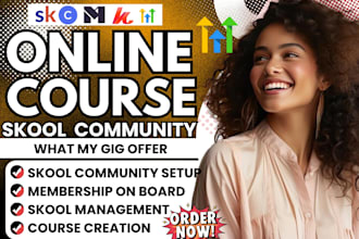 setup skool online community, skool community manager, skool community setup
