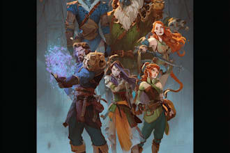 draw your dnd party