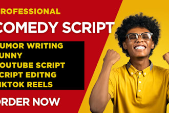 write funny, jokes, ready to record comedy scripts for tiktok, reels and shorts