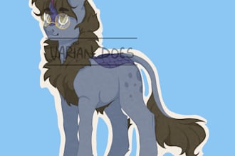 draw you as a my little pony character in my style