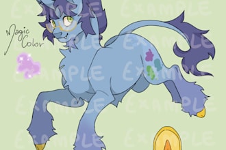 draw you as a my little pony character in my style