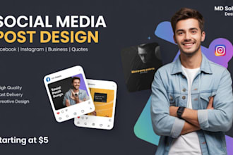 social media post for first