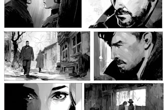 comic book artist illustrate storyboard
