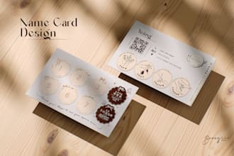 create a stylish and minimal business card design