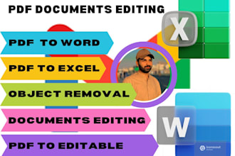 convert PDF to editable word or excel and an ocr scanned PDF