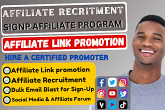 do affiliate sign up affiliate recruitment link promotion affiliate marketing