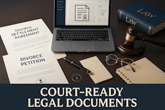 draft winning court motions, pro se motion, legal briefs, demand letter and nda