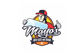 design exclusive auto glass repair logo