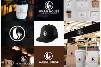 do minimalist logo design, brand identity and branding kit