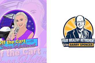 design podcast cover and podcast logo