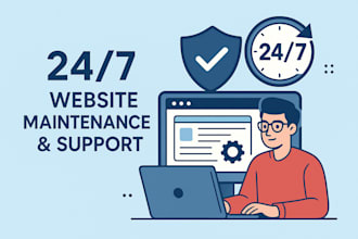 provide 24x7 website maintenance, monitoring, and support