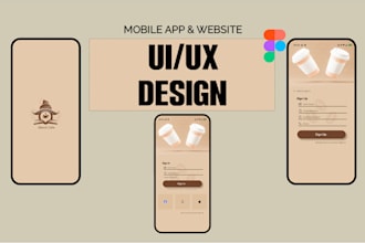 create mobile app uiux and web design in figma