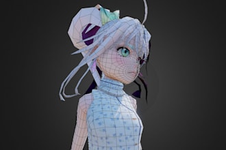 rig and weight paint your anime 3d model for vtuber, mmd, or vrchat